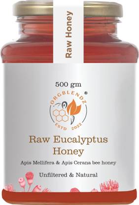 ORGBLENDZ Raw Organic Forest Eucalyptus Honey, Unprocessed,Non Pasteurized,Original