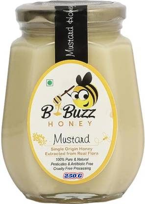 bbuzz Mustard Honey, Single Origin Honey Extracted from Real Flora