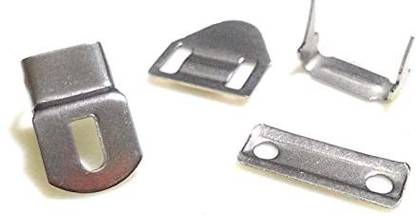 Hirday Steel Trouser Pant Hooks, 4 Part, 100 Set in A Box Hook Eye