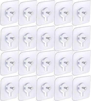 Fourfox Self Adhesive No Drill Wall Nail Photo Hook for hanging Photo Frame Hook 20