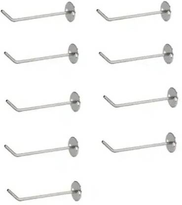 Q1 Beads 10 Inch Hook Wall Mount Display Hanger for Showroom, Shop, Supermarket Hook Rail 12