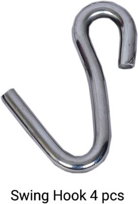 Trendy Creation Hub Heavy Duty 9 mm S Hooks For Swing chair Hammock -4 pcs. Hook 4