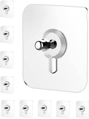 jay gatrad seller JG Adhesive Nails Hooks for Wall Without Drilling, (Pack Of 10) Hook 10
