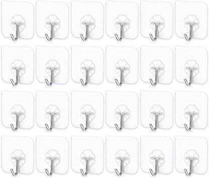 SJK (PACK OF 10)Self Adhesive Heavy Duty 180° Rotatable Towel Holder PINX10.875 Hook 10