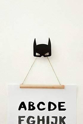 Indian Decor 4047 BAT Man Wall Hook/Door Hooks/Super Hero Decor/Nursery Wall Hook 1