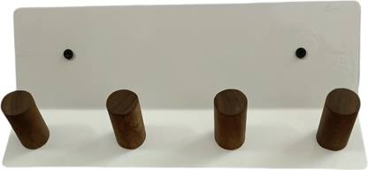 LEN DEN Pack Of 1, Hooks For Hanging keys,Clothes,towel. Hook Rail 4
