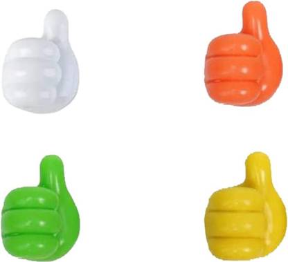 VAVSU Thumb Wall Hooks for Hanging,Self Adhesive Cable and Key Organizer Silicone Hook 4