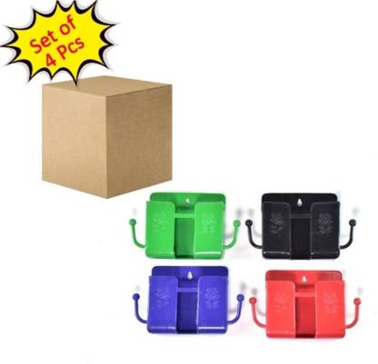 Dhanvee WALL MOUNTED STORAGE BOX/REMOTE STORAGE ORGANIZER CASE WITH 2 SIDE HANGING HOOKS Hook 1