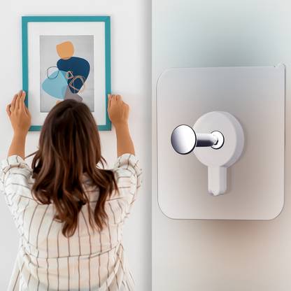CANWAY Self Adhesive 6mm Nail Hook for hanging Photo Frame, Wall Clock, Transparent Hook 15