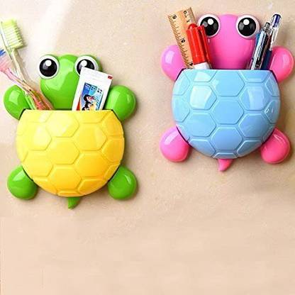 Namscape Turtle/Tortoise Shaped Toothbrush Holder, Pen, Comb, Mobile, Remote Holder Hook 1