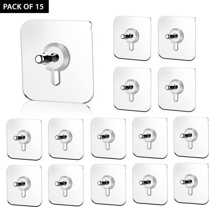 DALUCI Nail Free Wall Hook Adhesive Non-Trace No Drilling Bathroom Installation Hook 15