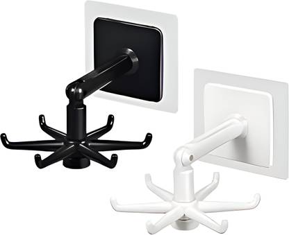 aadhya 360° Rotating Folding Hook Wall Mounted Kitchen Utensil Hanging Rotary Hook Swivel Hook 6