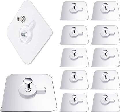 REDCARP 8 pcs adhesive 6mm nail wall hook for hanging photo frame, wall clock, Hook 8