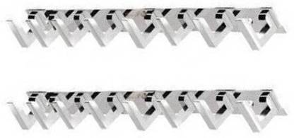 james Multipurpose L Square 8 Pin Stainless Steel Hook, Key Holder, Dress Hooks Rail Hook Rail 8