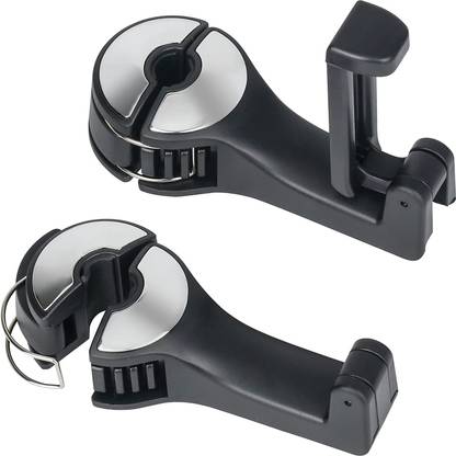 SKYTONE Car Headrest Hidden Hook with Phone Holder, Car Seat Hooks for Purses and Bags Hook 1