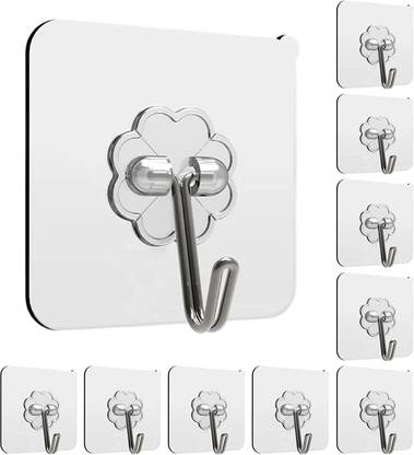 Whandly Strong Adhesive Hook Wall Doorr Sticky Hanger Holder for Kitchen And Bathroom Hook 1