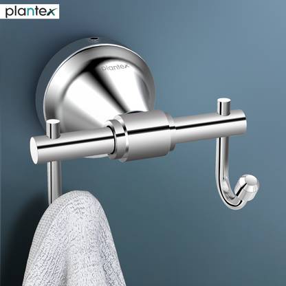 Plantex Crosslink Stainless Steel 304 Grade Niko Robe Hook/Cloth-Towel Hanger/Door Hanger-Hook/Bathroom Accessories(Chrome) Hook 2