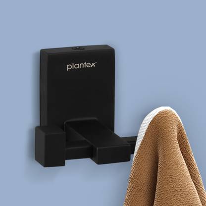 Plantex Stainless Steel Robe Hook/Cloth-Towel Hanger/Bathroom Accessories (Matt Black) Hook 2