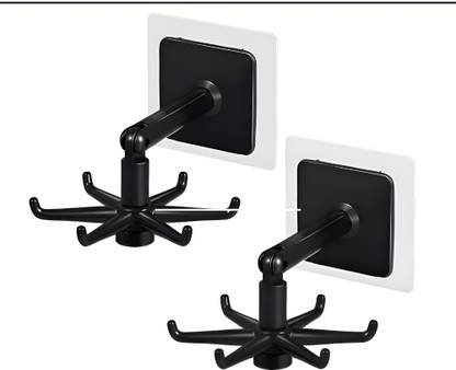 aadhya 360° Rotating Plastic Wall Hook | Self-Adhesive Hook for Kitchen & Bathroom Swivel Hook 6