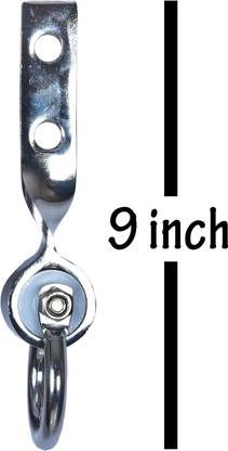 Trendy Creation Hub 9 inch long band Silver Color Ceiling Hanging Hook kada pack of 2 Swivel Hook 2