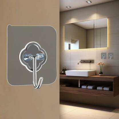 CANWAY Adhesive Hooks for Wall Heavy Duty, Hanger Hooks for Wall, Bedroom, Bathroom Hook 6