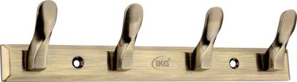 IKG Multipurpose Hook IMPH 3004-4 H | Zinc Alloy 4 Pin - Antique Hook 4