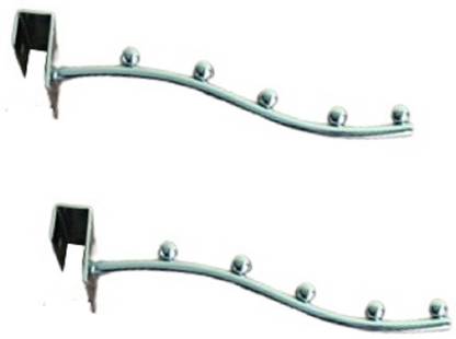 Q1 Beads 2 Pcs. 200mm Square Pipe Hanger for 15x30 mm Square pipe(5 Beads) Display Hanger Hook Rail 5