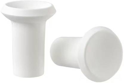 IKEA Digital Shoppy Ikea GUBBARP White Knobs, (?2.1 x 2.1 x 2.7 cm) Pack of 2 Hook 2