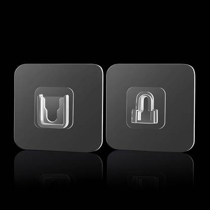 WUUP Self Adhesive Sticky Heavy Duty Strong Double Sided Wall Hooks Hook 15