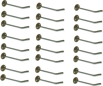 Q1 Beads 24 Pc 4" Stainless Steel Wall Display Hanger for Mobile Shop, Counter Hook 1