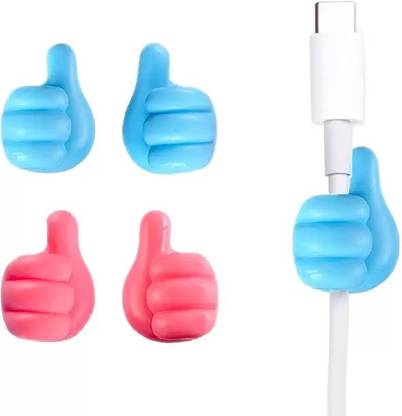 QUICKSHOP Creative Silicone Thumb Wall Hook MultiFunction Car Adhesive Cable Clip Key Hook Hook 4