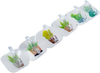 DeoDap Transparent Wall hook, Strong Wall Hook, Adhesive Hook, Wall hooks Hook 6