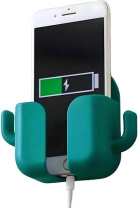 Upkaranwale Wall Mounted Mobile Stand Storage Case (Green, Pack Of 1) Hook 1