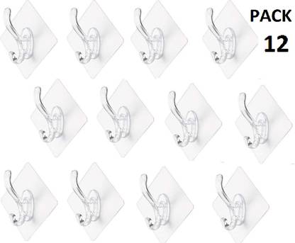 XBEY Self Adhesive Wall Mounted Hook - Non Trace & No Drilling Hook 12