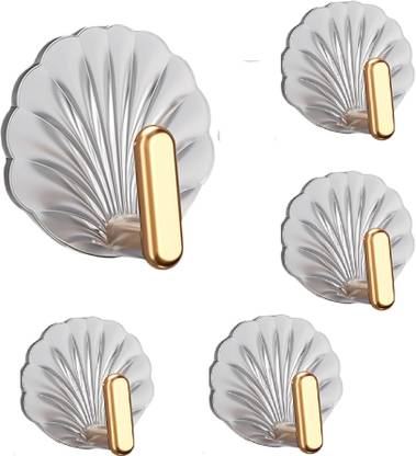 QARB Self Adhesive Wall Hooks Coat Towel Robe Key Hat Clothes Purses Hats Caps Hook Plastic Cloth Clips