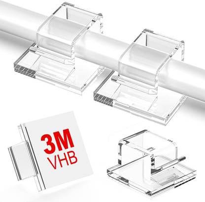 INVOSS 60pcs 3M VHB Self Adhesive Cable Clips, Small Wire Management Clip Hook 1