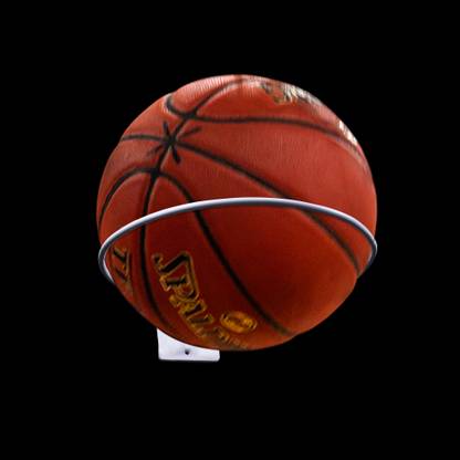 YMM DECOR Metal Wall-Mounted Sports Ball Holder, Display Rack, Storage Organizer Swivel Hook 1