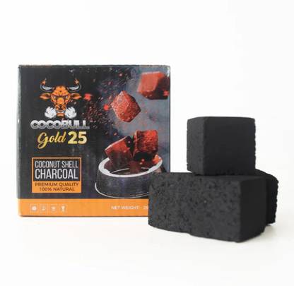 Puff Smart Coconut Shell Charcoal Cocobull Gold 250g Hookah Charcoals