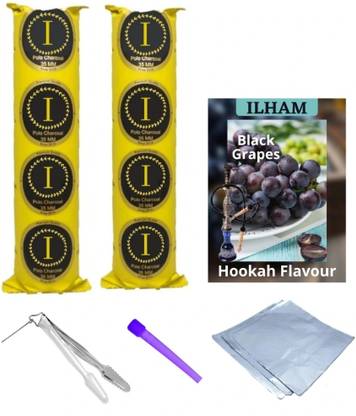 ILHAM MAGIC COIL BLACK GRAPES FLAVOR FREE CHIMTA FOIL MOUTH TIP BLACK GRAPES Hookah Flavor