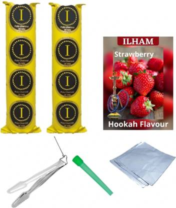 ILHAM MAGIC COIL STRAWBERRY FLAVOR FREE CHIMTA FOIL MOUTH TIP STRAWBERRY Hookah Flavor
