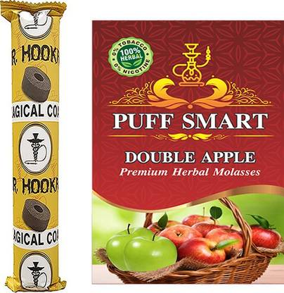 Puff Smart Polo Magic Coal With Premium Herbal Double Apple Hookah Flavor