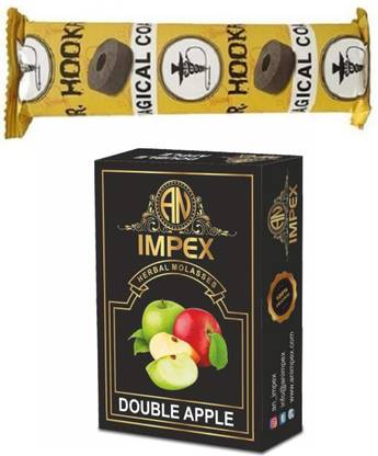 A.N.IMPEX Double Apple With 1 Polo Quick Light Magic Charcoal Hookah Charcoals Dubai Special, Brain-o- Freeze, Mint, Pan Ras, Charcoal Coil Hookah Flavor