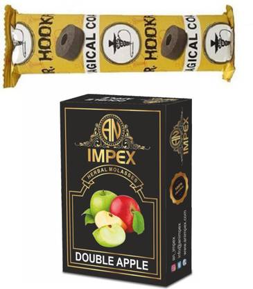 A.N.IMPEX Double Apple With 1 Polo Quick Light Magic Charcoal Hookah Charcoals Dubai Special, Brain-o- Freeze, Mint, Pan Ras, Charcoal Coil Hookah Flavor