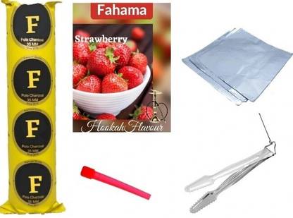 FAHAMA MAGIC COIL STRAWBERRY FLAVOR CHIMTA FOIL PAPER MOUTH TIP COMBO STRAWBERRY Hookah Flavor