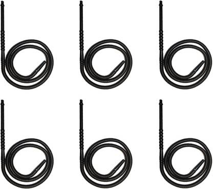 Puff Smart Plastic Black Hookah Hose 1 m