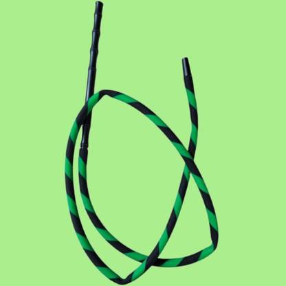 Puff Smart Silicone Green, Black Hookah Hose 1 m