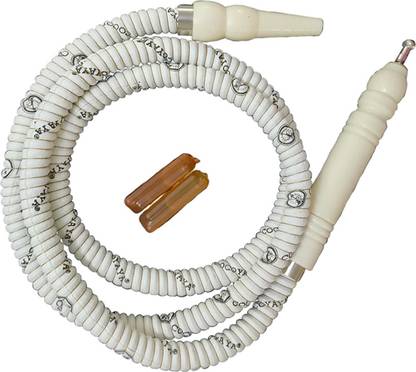 Puff Smart Rubber White Hookah Hose 1 m