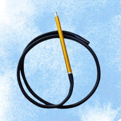Puff Smart Silicone Black Hookah Hose 1 m