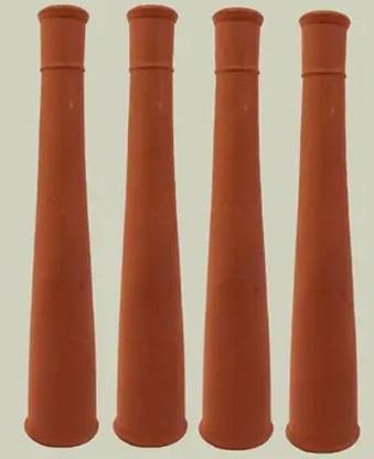 Shree shyam enterprises Handmade Resuable Hookaha Chillum Pipe Terracotta Terracotta Outside Fitting Hookah Mouth Tip