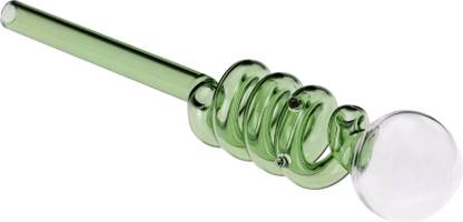 Hooker Fookers Glass Coil Oil Burner Pipe Borosilicate Glass Outside Fitting Hookah Mouth Tip